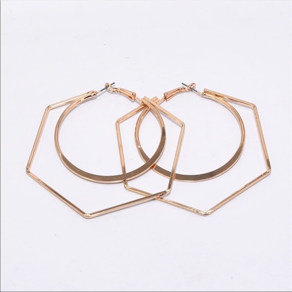 • Genesis • Oversized Geometric Hoop - Picture 3 of 4